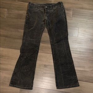 Neil Barrett Made in Italy Grey Wash Boot Cut Low Rise Button Fly Jeans